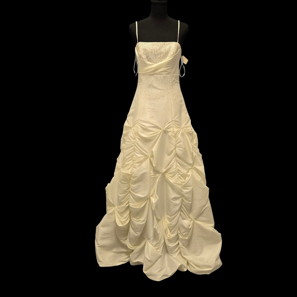 Maggie Sottero Destinations Wedding Dress 8 Ivory Beaded Pick-Up Corset Gown